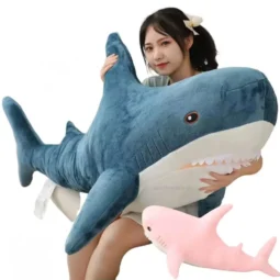Pelúcia Tubarão Macio, Gigante e Confortável | 60 a 140cm