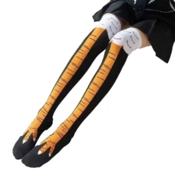 Meia Divertida de Perna de Galinha